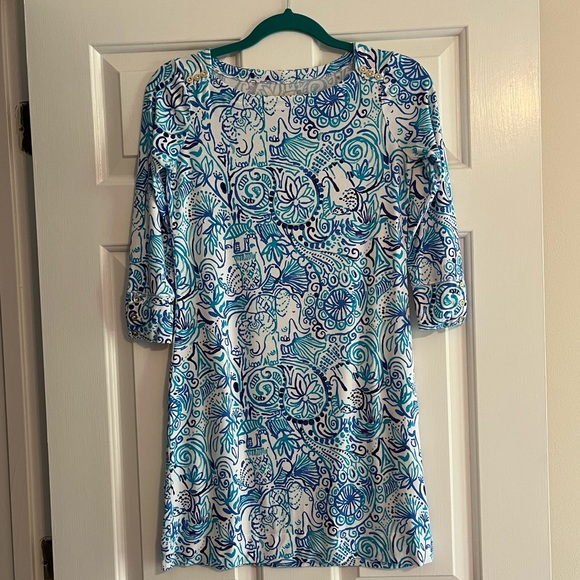 Lilly Pulitzer Sophie Dress in Lucky Trunks - Picture 1 of 6